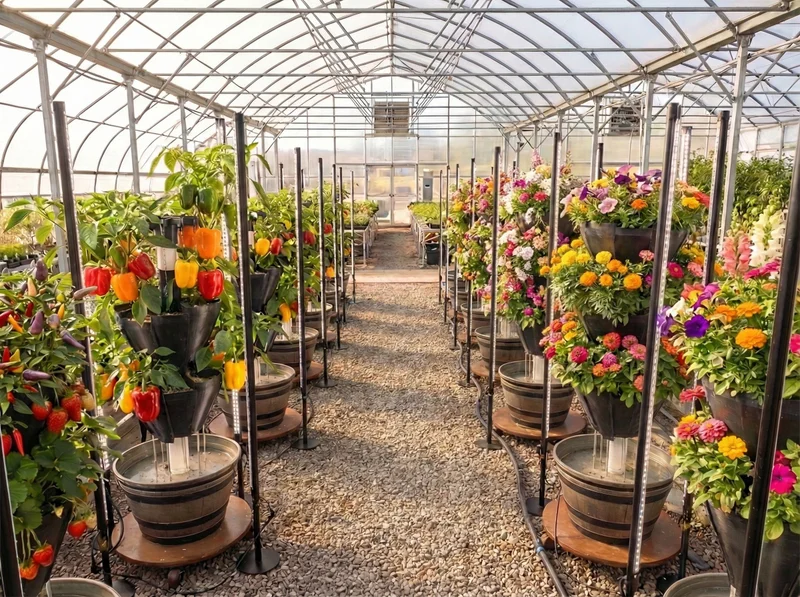 Greenhouses background